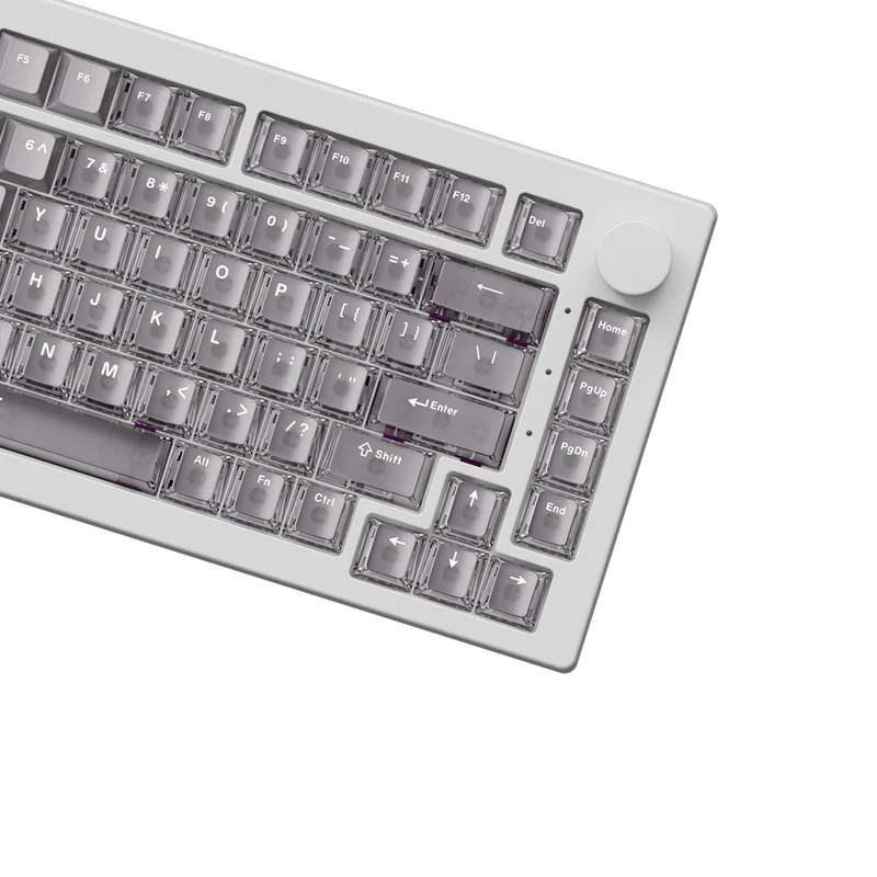 Akko 5075 V3 Wired ARGB Hot-Swappable Magnetic Keyboard (Gradient Hybrid White Transparent) (Akko AstroAim Magnetic Switch) (006-075-086-060-062)