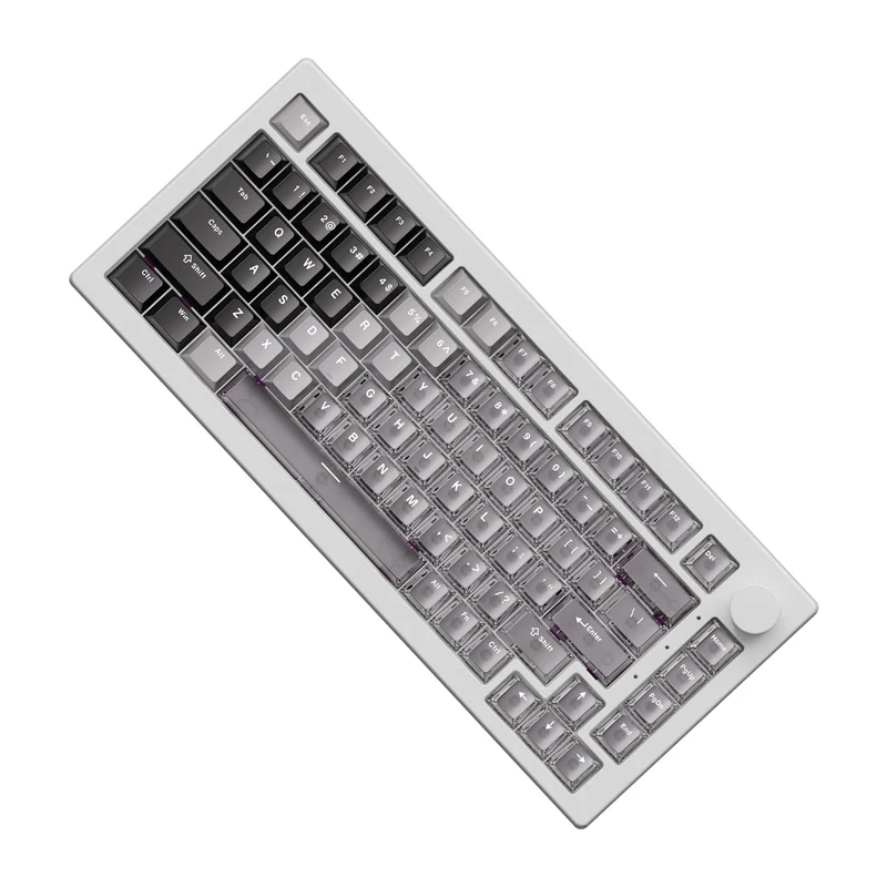 Akko 5075 V3 Wired ARGB Hot-Swappable Magnetic Keyboard (Gradient Hybrid White Transparent) (Akko AstroAim Magnetic Switch) (006-075-086-060-062)