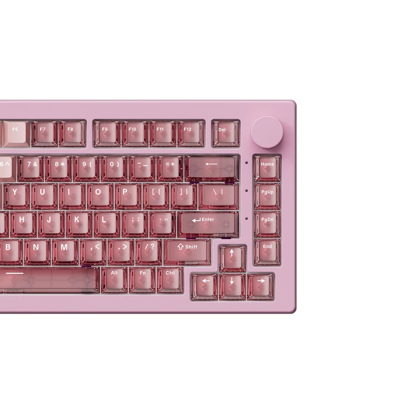 Akko 5075 V3 Wired ARGB Hot-Swappable Magnetic Keyboard (Gradient Hybrid Pink Transparent) (Akko AstroAim Magnetic Switches) (013-075-087-060-062)