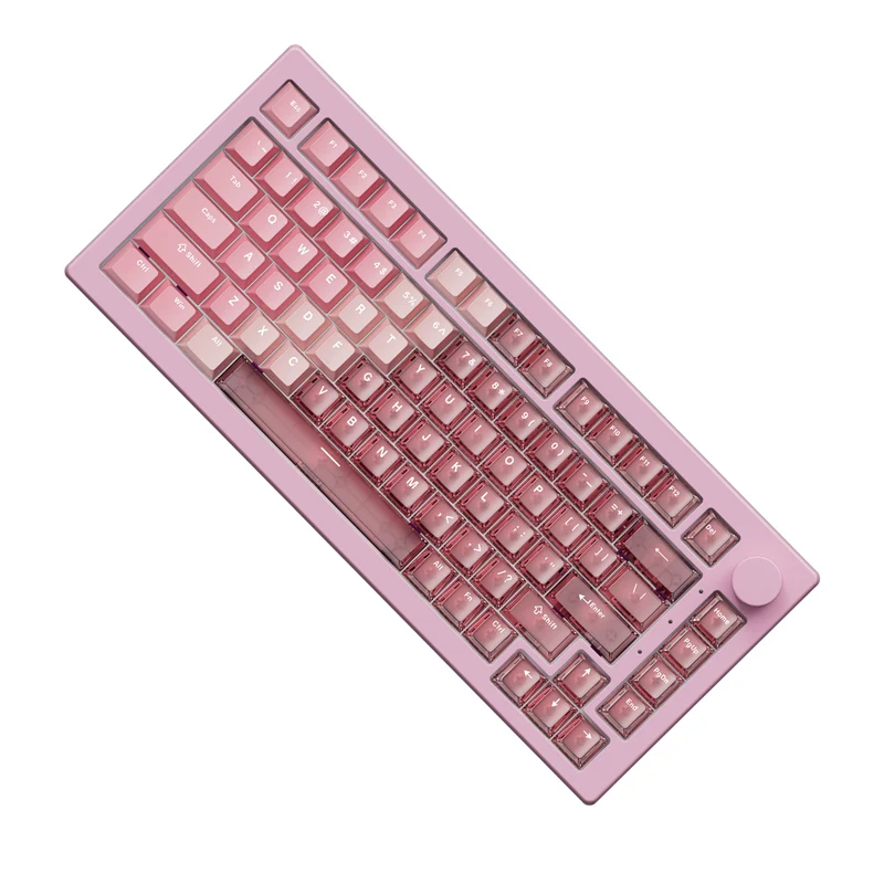 Akko 5075 V3 Wired ARGB Hot-Swappable Magnetic Keyboard (Gradient Hybrid Pink Transparent) (Akko AstroAim Magnetic Switches) (013-075-087-060-062)