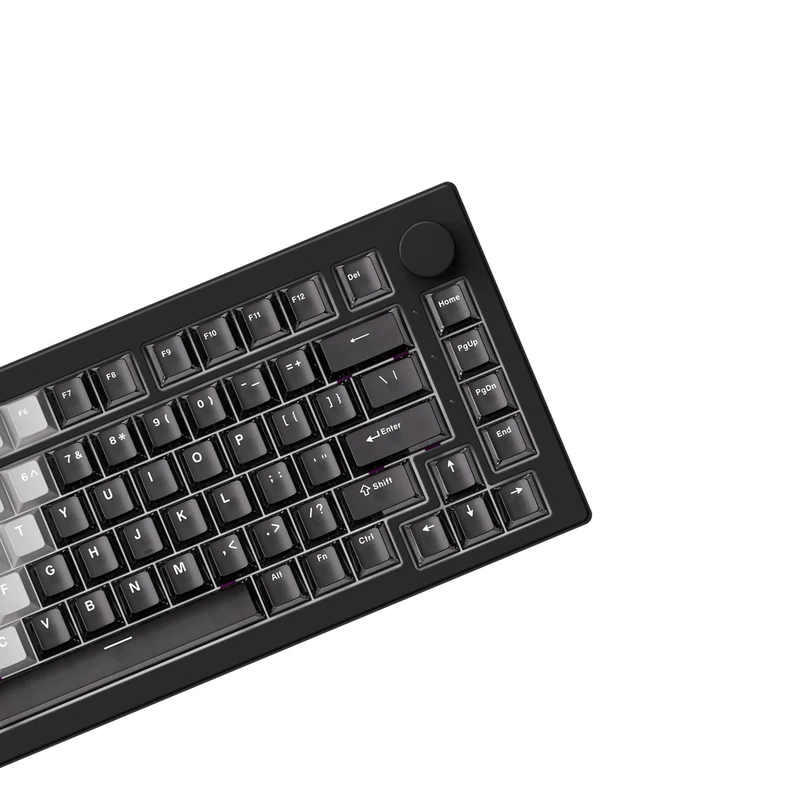 Akko 5075 V3 Wired ARGB Hot-Swappable Magnetic Keyboard (Gradient Hybrid Black Transparent) (Akko AstroAim Magnetic Switch) (001-075-085-060-062)