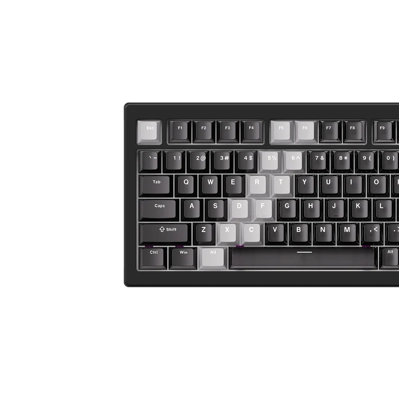Akko 5075 V3 Wired ARGB Hot-Swappable Magnetic Keyboard (Gradient Hybrid Black Transparent) (Akko AstroAim Magnetic Switch) (001-075-085-060-062)