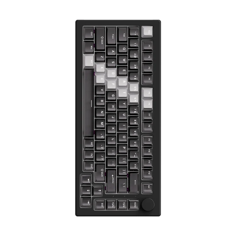 Akko 5075 V3 Wired ARGB Hot-Swappable Magnetic Keyboard (Gradient Hybrid Black Transparent) (Akko AstroAim Magnetic Switch) (001-075-085-060-062)