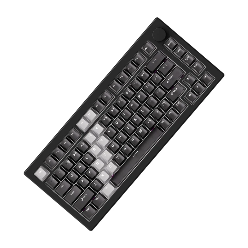 Akko 5075 V3 Wired ARGB Hot-Swappable Magnetic Keyboard (Gradient Hybrid Black Transparent) (Akko AstroAim Magnetic Switch) (001-075-085-060-062)