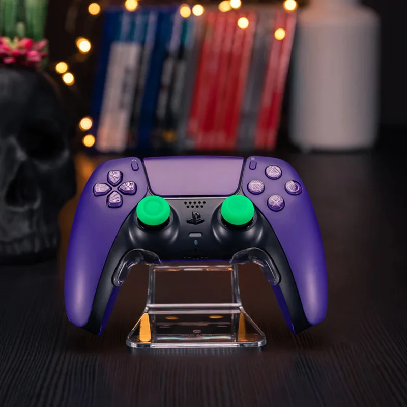 Skull & Co. Thumb Grip For Nintendo Switch/Nintendo Switch 2/Nintendo Switch Pro/PS4/PS5 Controller (Neon Green) (Set Of 6) (TG005-GRN)