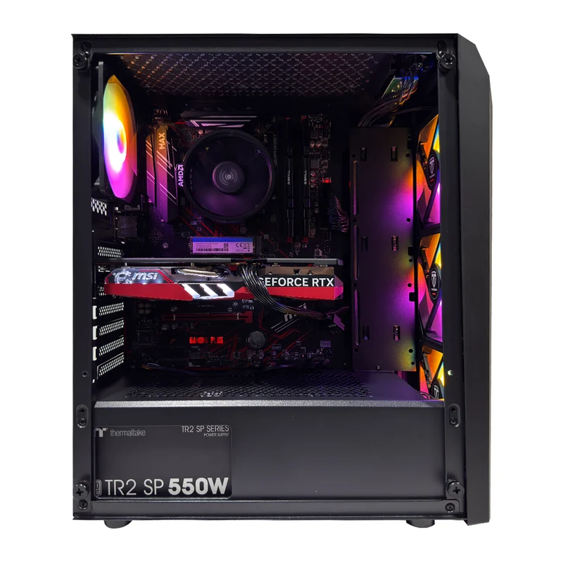 Alpha Cronus Black Desktop Gaming PC | AMD Ryzen 5 5500GT | 16GB RAM | 500GB SSD | RTX 4060 | Windows 11 Pro