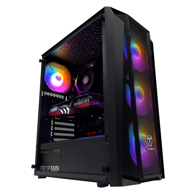 Alpha Cronus Black Desktop Gaming PC | AMD Ryzen 5 5500GT | 16GB RAM | 500GB SSD | RTX 4060 | Windows 11 Pro