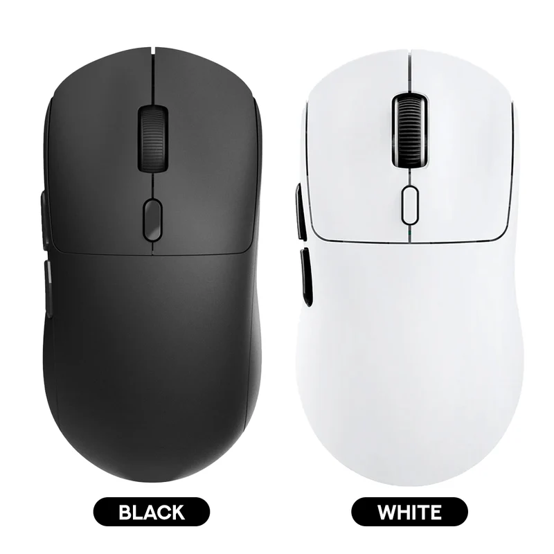 NacodeX x Ajazz NJ07 Tri-Mode Lightweight Gaming Mouse (Black, White)