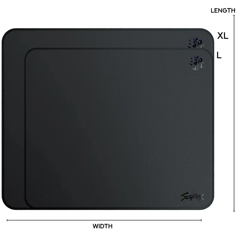 Scyrox Sosu Gaming Mouse Pad (Black) (490mmx420mmx4mm, 450mmx400mmx4mm)