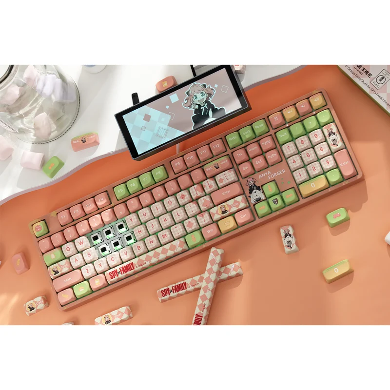 Akko Spy x Family 5108B Plus Multi-Mode RGB Hot-Swappable Mechanical Keyboard (Akko V3 Piano Pro Switch)
