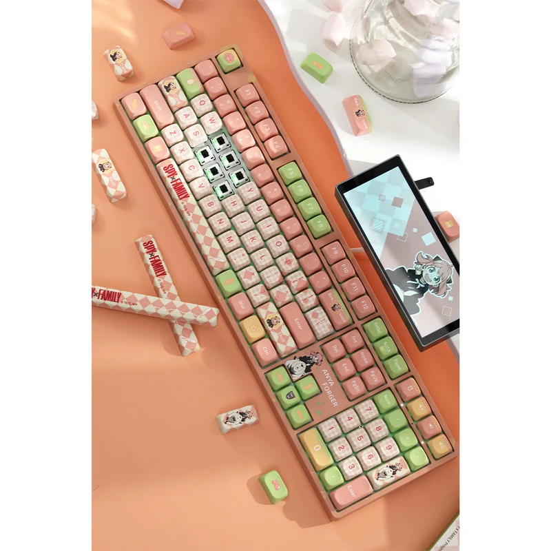 Akko Spy x Family 5108B Plus Multi-Mode RGB Hot-Swappable Mechanical Keyboard (Akko V3 Piano Pro Switch)
