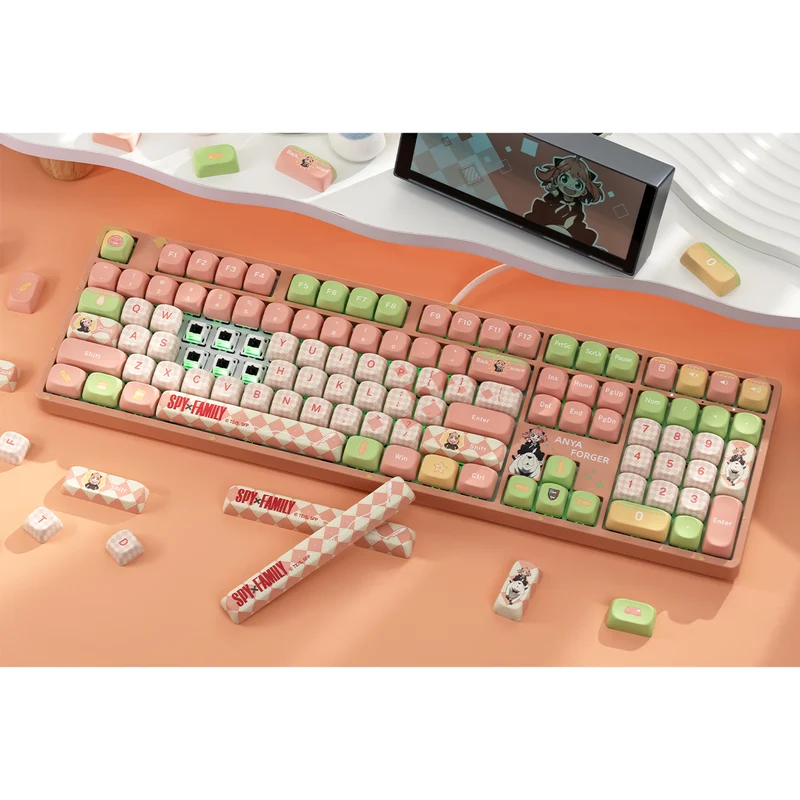 Akko Spy x Family 5108B Plus Multi-Mode RGB Hot-Swappable Mechanical Keyboard (Akko V3 Piano Pro Switch)