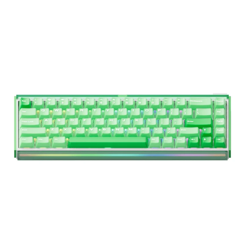 Akko Ray68 RGB Wired Mechanical Keyboard (Misty Green & White) (Akko AstroAim Magnetic Switch) (101-RA68B-006)