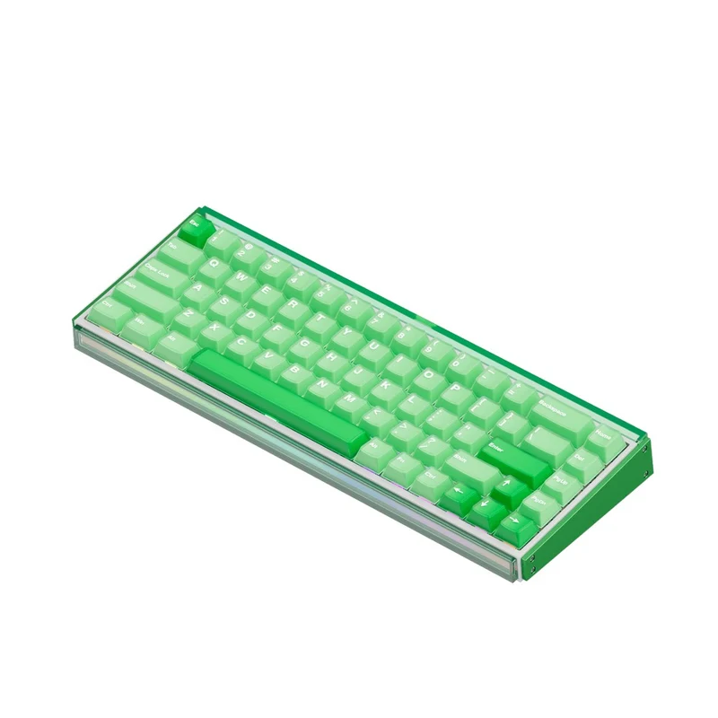 Akko Ray68 RGB Wired Mechanical Keyboard (Misty Green & White) (Akko AstroAim Magnetic Switch) (101-RA68B-006)