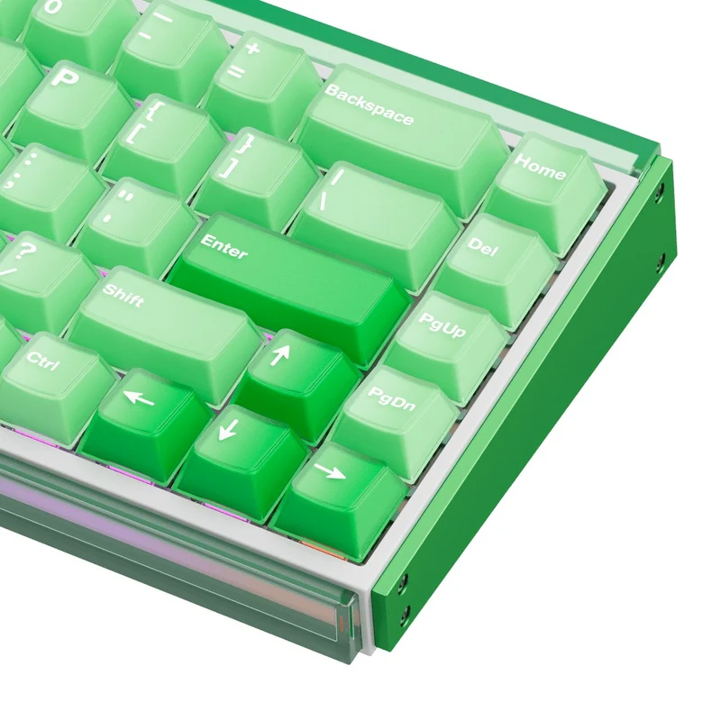 Akko Ray68 RGB Wired Mechanical Keyboard (Misty Green & White) (Akko AstroAim Magnetic Switch) (101-RA68B-006)