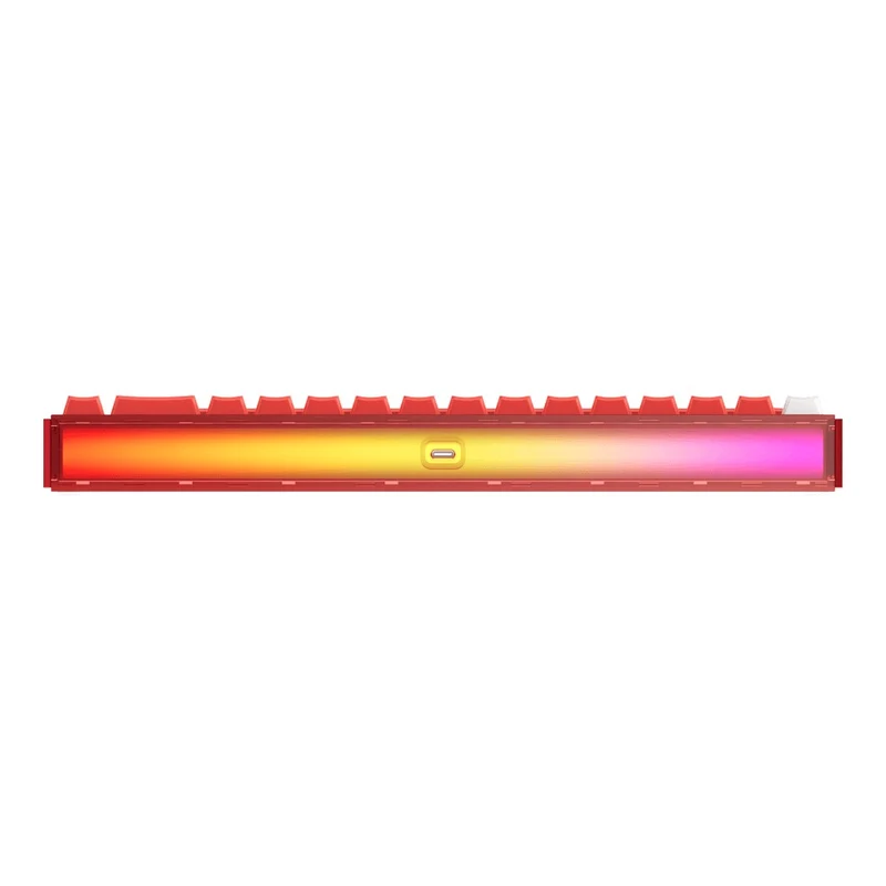 Akko Ray68 RGB Wired Mechanical Keyboard (Misty Red & White) (Akko AstroAim Magnetic Switch) (101-RA68B-004)