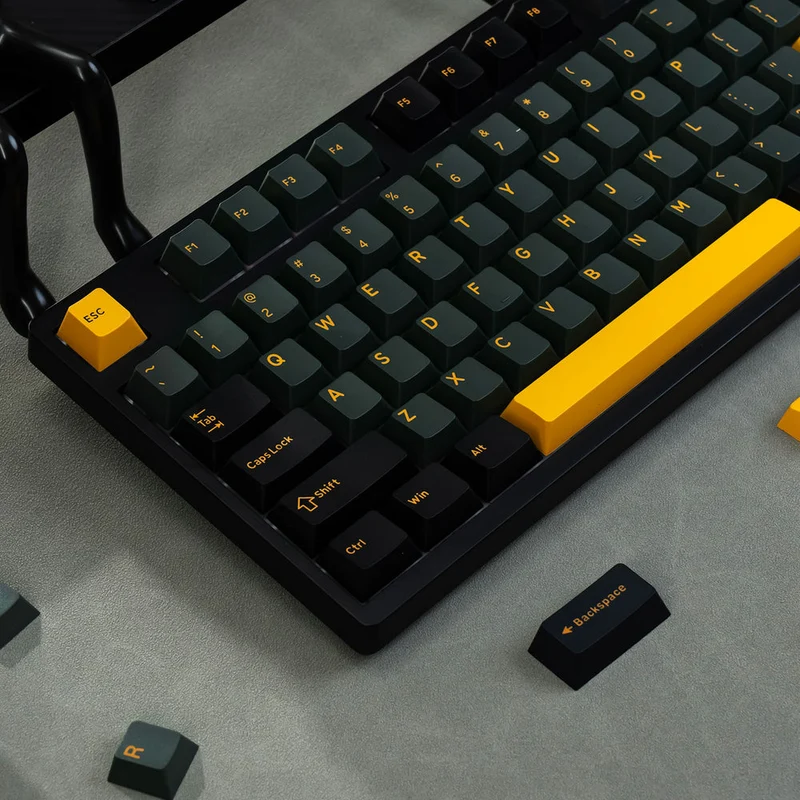 Akko Black & Gold 3108 V3 Wired Mechanical Keyboard (Akko Frost Pink Switch)