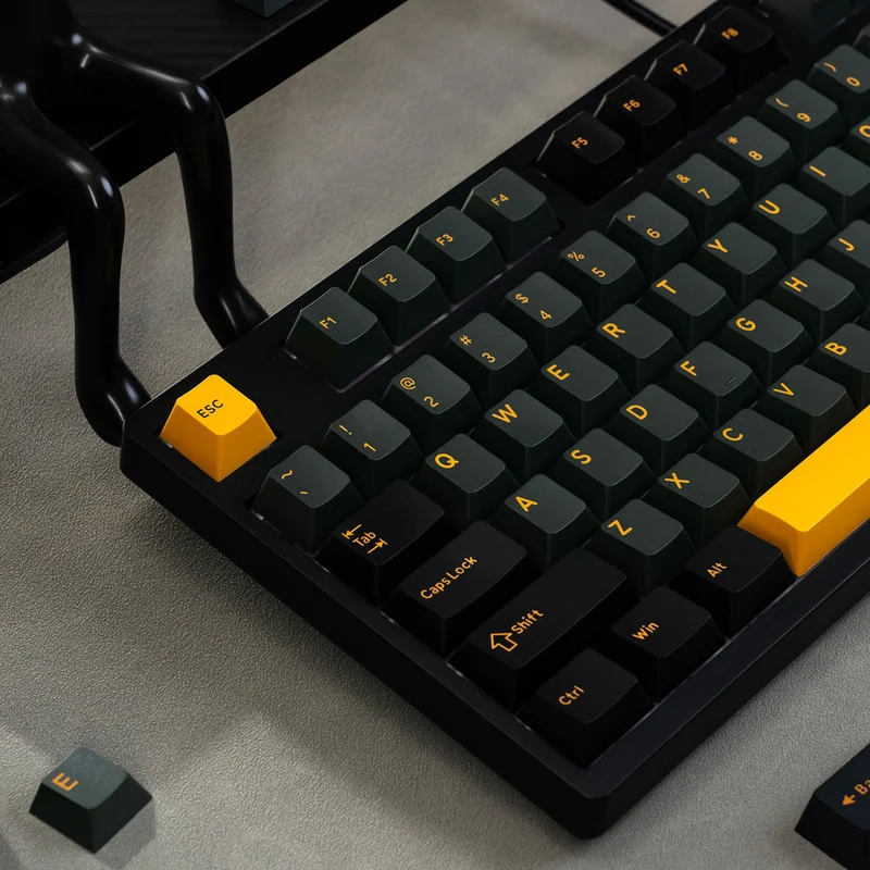 Akko Black & Gold 3108 V3 Wired Mechanical Keyboard (Akko Frost Pink Switch)