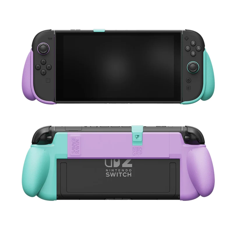 Skull & Co. NeoGrip for Nintendo Switch 2 (Light Purple/Light Green, Light Purple/Light Green Limited Edition)