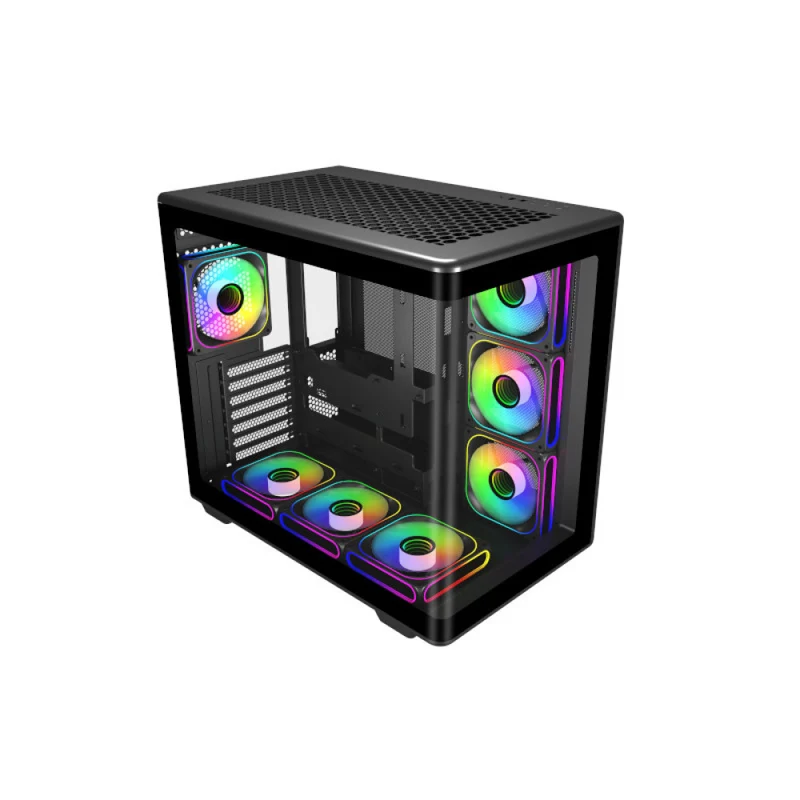 Cooler Master Elite 600 TG ATX Mid-Tower PC Case with USB-C Port (Black ARGB, White ARGB) (E600-KGNN-S02, E600-WGNN-S02)