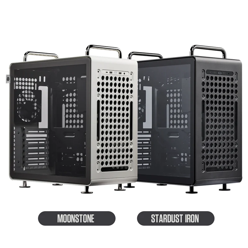 Cooler Master QUBE 540 ATX Mid-Tower PC Case (Moonstone, Stardust Iron) (Q540-LGNN-S00, Q540-MGNN-S00)