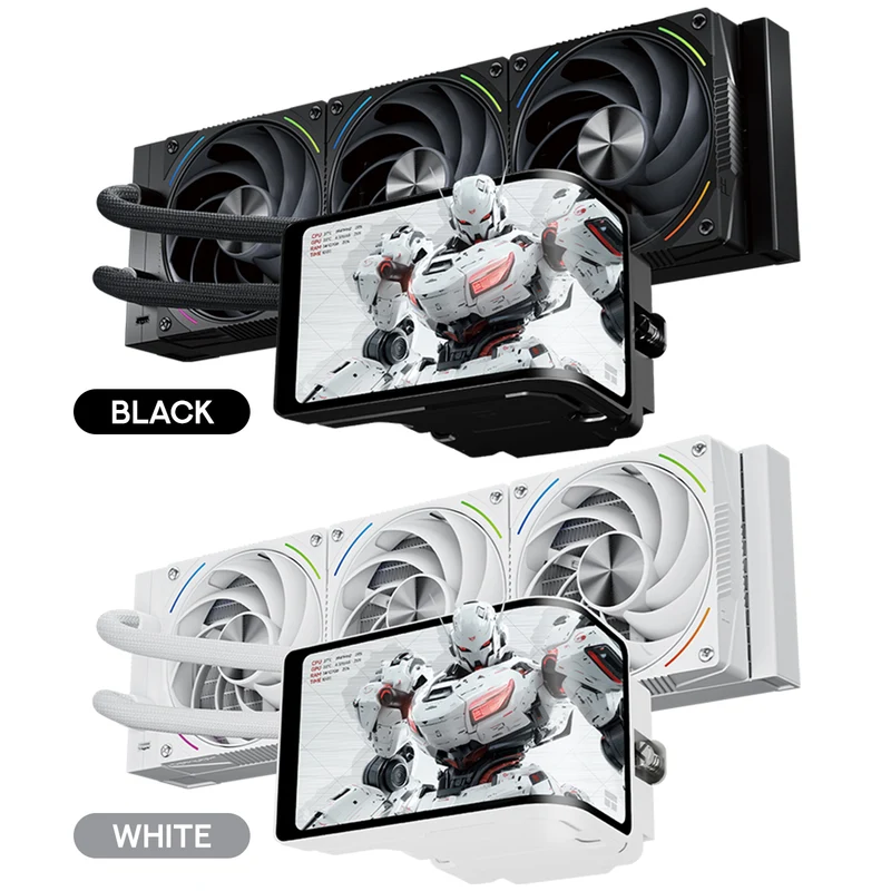 Thermalright Wonder Vision 360 Turbo ARGB AIO CPU Liquid Cooler (Black, White)