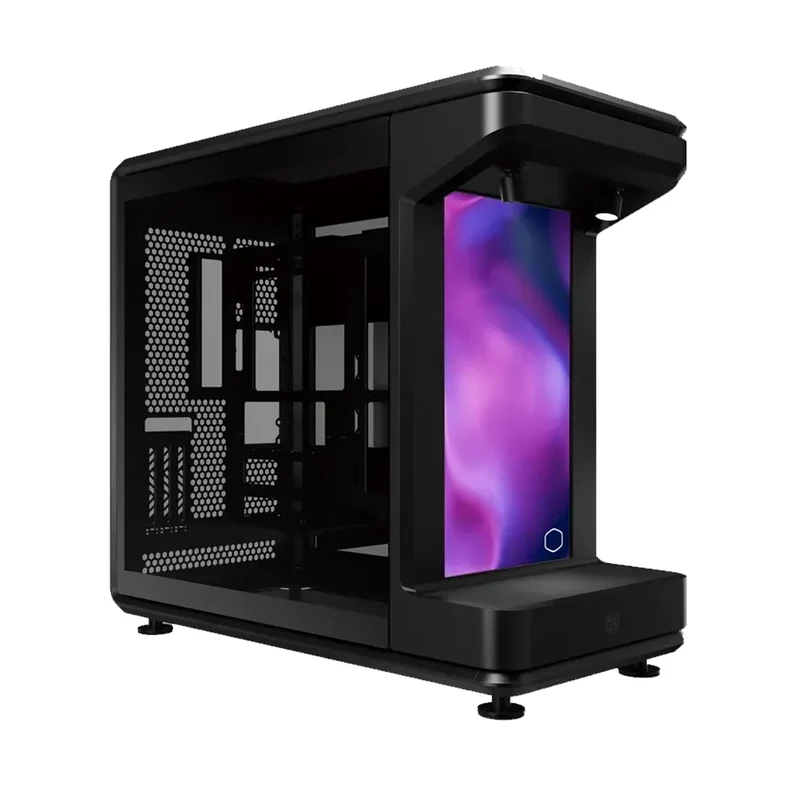 Cooler Master MasterFrame 360 Stage LCD TG ATX Mid-Tower PC Case (Black) (MF360-KHNN-S02)