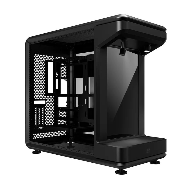 Cooler Master MasterFrame 360 Stage LCD TG ATX Mid-Tower PC Case (Black) (MF360-KHNN-S02)