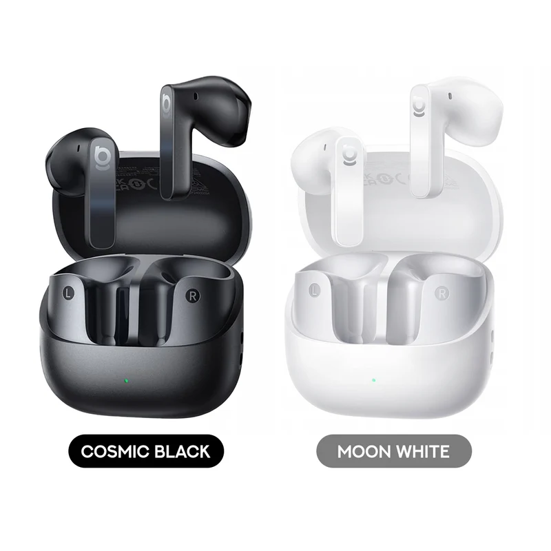 Baseus Bass BS1 NC Semi-in-Ear True Wireless Earbuds (Cosmic Black, Moon White) (A0010102, A0010103)