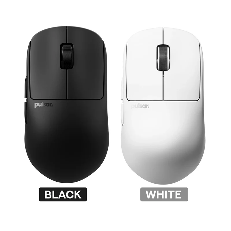 Pulsar X2H CrazyLight 8K Polling Rate eSports Gaming Mouse Size 2 (Jet Black, Uyuni White)