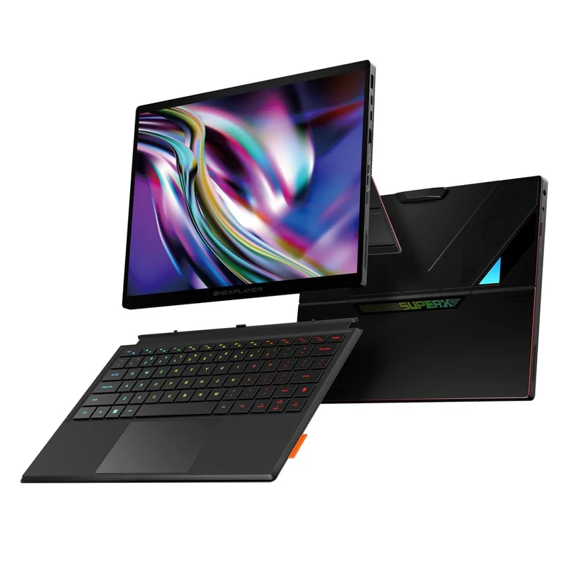 OneXPlayer Super X Liquid Version AMD Ryzen AI Max+ 395 14" 2880x1800 AMOLED Windows 11 Gaming Tablet-Laptop Hybrid + Super X Keyboard + Super X Storage Case + Super X Charger (48GB LPDDR5x RAM + 1TB SSD, 128GB LPDDR5x RAM + 2TB SSD)