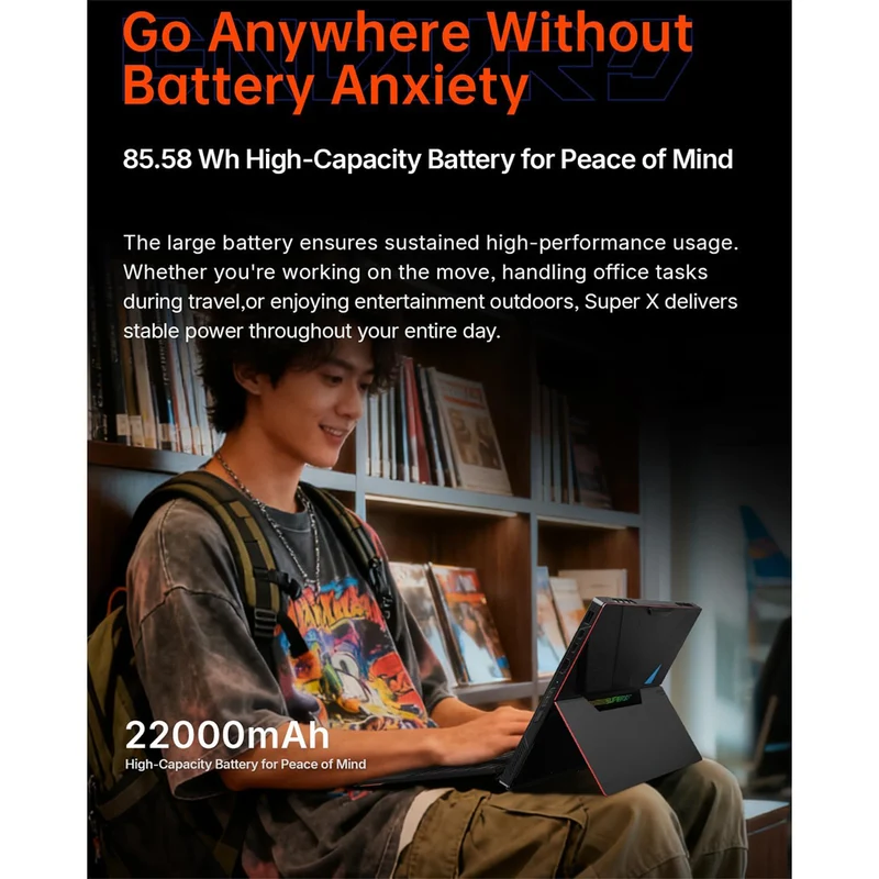 OneXPlayer Super X Liquid Version AMD Ryzen AI Max+ 395 14" 2880x1800 AMOLED Windows 11 Gaming Tablet-Laptop Hybrid + Super X Keyboard + Super X Storage Case + Super X Charger (48GB LPDDR5x RAM + 1TB SSD, 128GB LPDDR5x RAM + 2TB SSD)