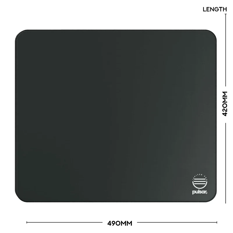Pulsar Jupiter Pro Premium eSports Mousepad Firm Very Slow Speed XL (490x420x3mm) (Onyx Black) (PJPFRXLOB)