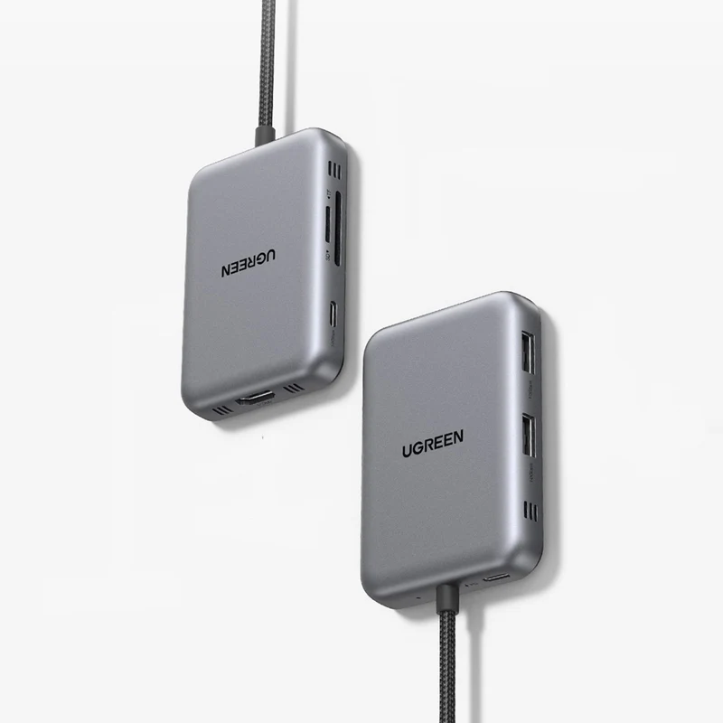 Ugreen Magnetic 7-in-1 USB-C Hub - USB-C to HDMI + 2xUSB-A 3.2 + USB-C 3.2 + PD + SD + TF (CM896/65759)