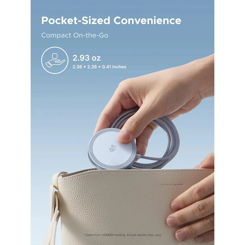 Ugreen MagFlow Qi2 25W Magnetic Wireless Charger for iPhone/AirPods (W753/55959)