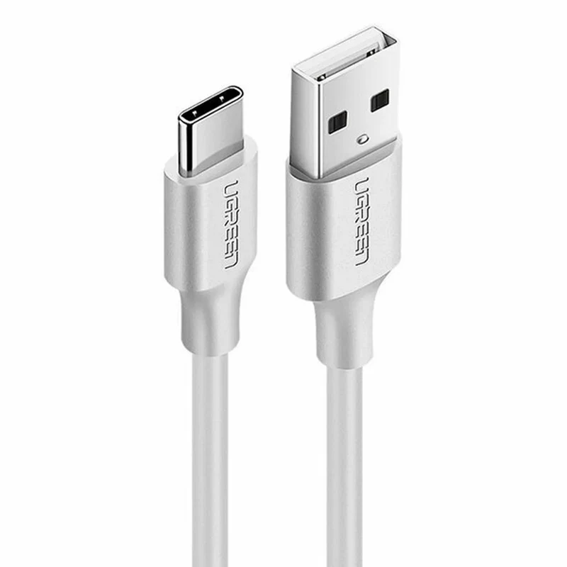 Ugreen USB-A 2.0 to USB-C Cable Nickel Plating - 1.5m (White) (US287/60122)
