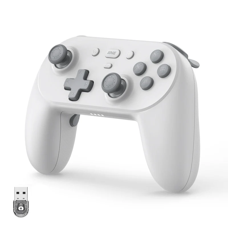 IINE Anthena Wireless Controller PC Version for Nintendo Switch / Phone / PC (Grey, White)