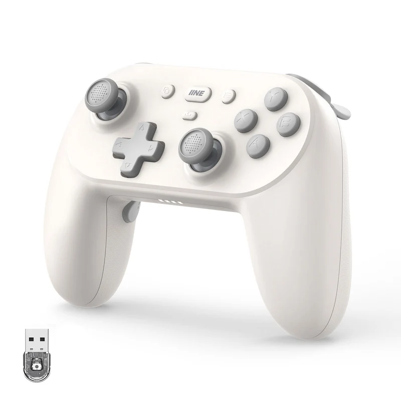 IINE Anthena Wireless Controller PC Version for Nintendo Switch / Phone / PC (Grey, White)