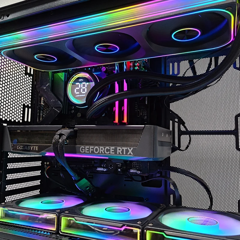 Optima V40E Black Desktop Gaming PC | AMD Ryzen 7 8700G | 32GB RAM | 1TB SSD | RTX 5070 OC | Windows 11 Pro