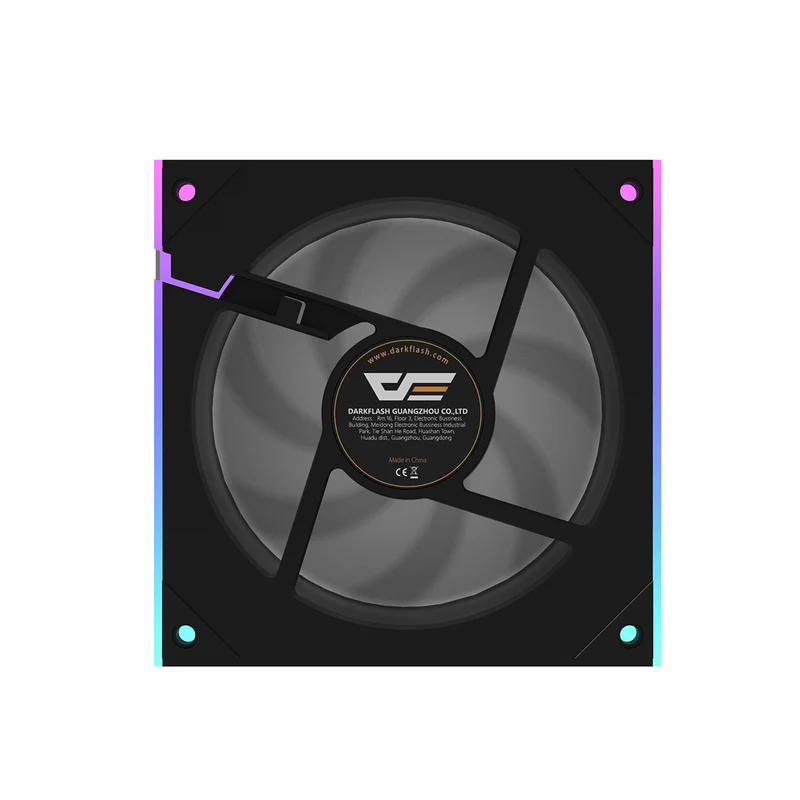 DarkFlash DM8 1-Pack SE PWM A-RGB Cooling Fan (Black, White)
