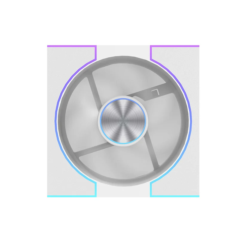 DarkFlash DM8 1-Pack SE PWM A-RGB Cooling Fan (Black, White)