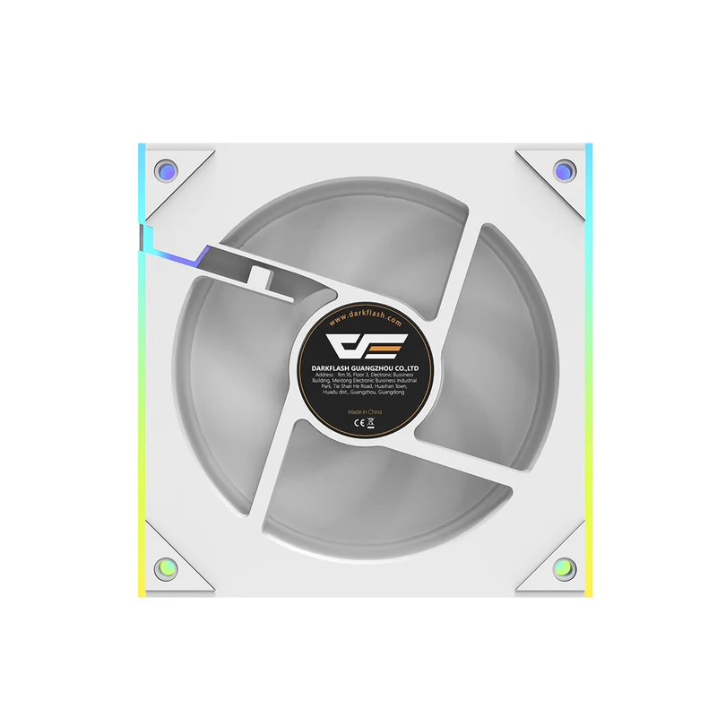DarkFlash DM8 1-Pack SE PWM A-RGB Cooling Fan (Black, White)