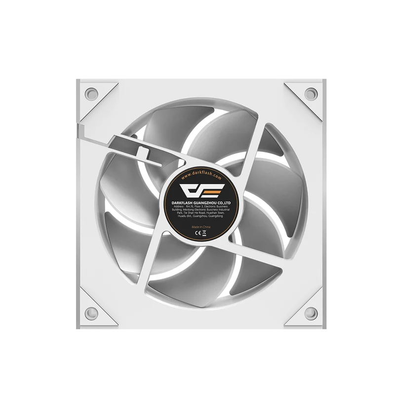 DarkFlash DM8 1-Pack SE PWM A-RGB Cooling Fan (Black, White)