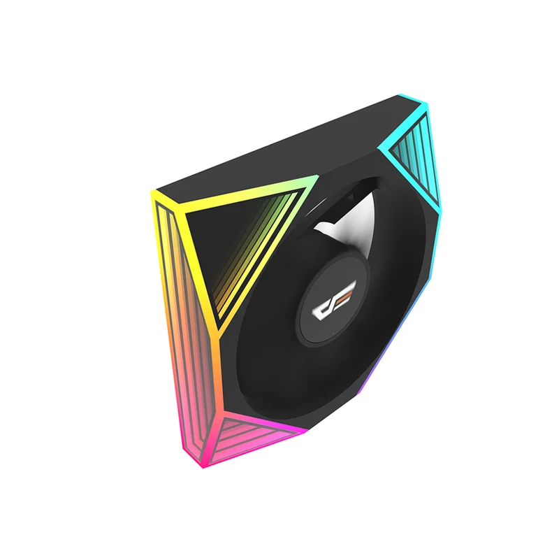 DarkFlash DM18R 1-Pack Reverse Blade ARGB Cooling Fan (Black, White)
