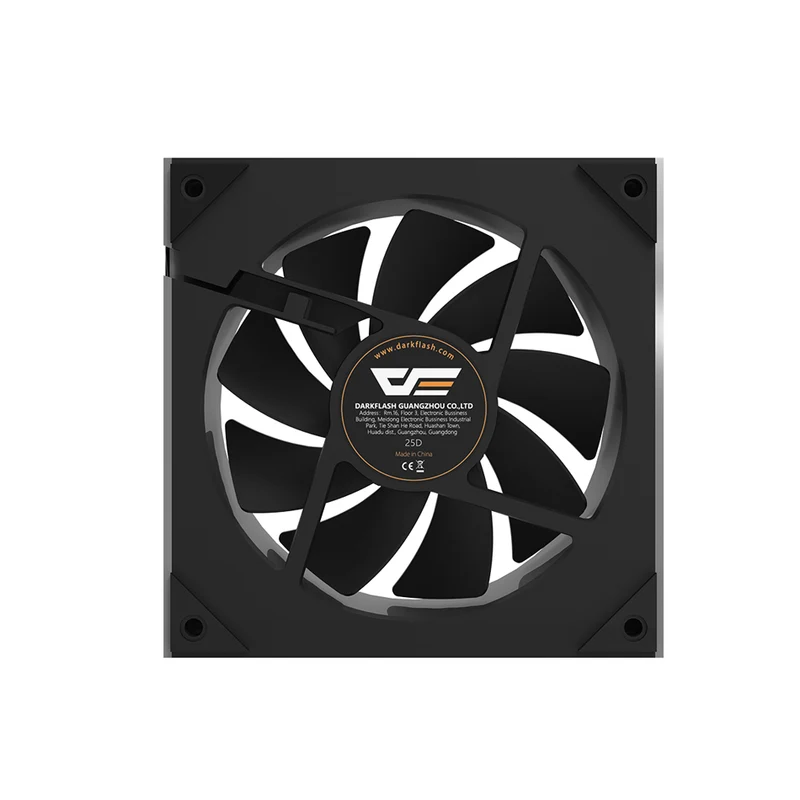DarkFlash DM18R 1-Pack Reverse Blade ARGB Cooling Fan (Black, White)