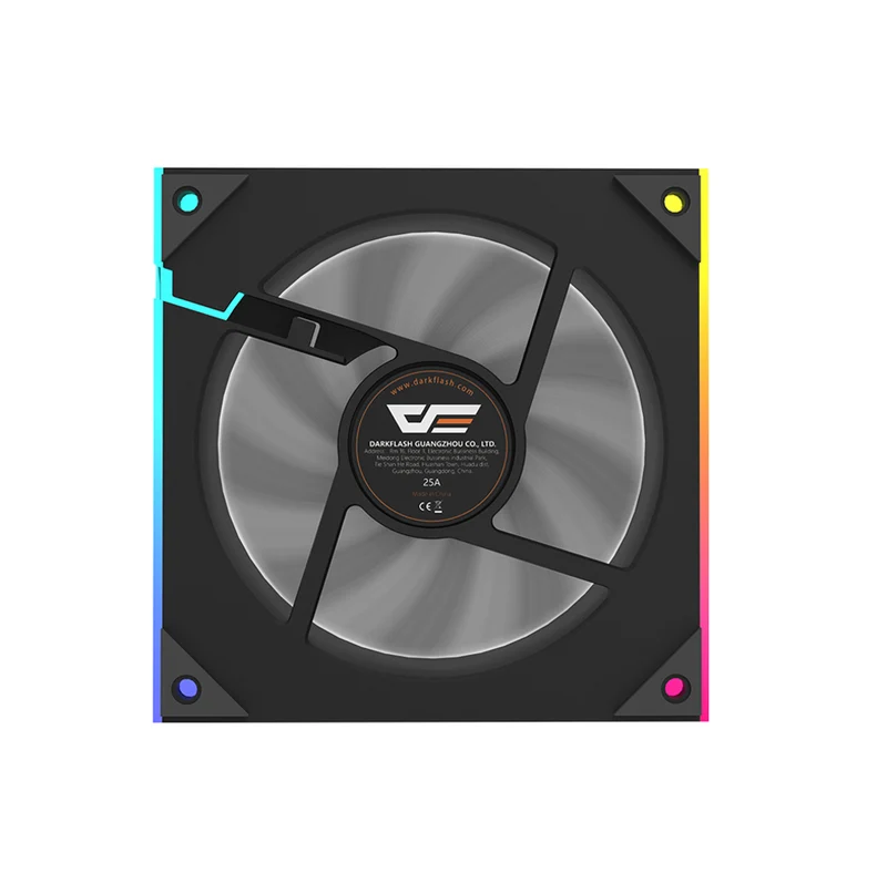 DarkFlash DM18R 1-Pack Reverse Blade ARGB Cooling Fan (Black, White)