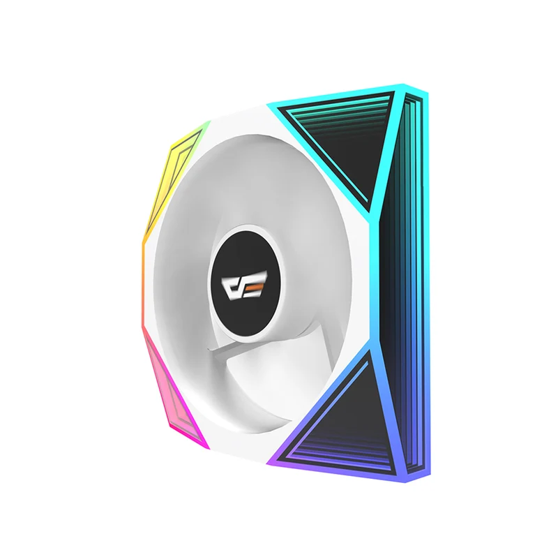 DarkFlash DM18R 1-Pack Reverse Blade ARGB Cooling Fan (Black, White)