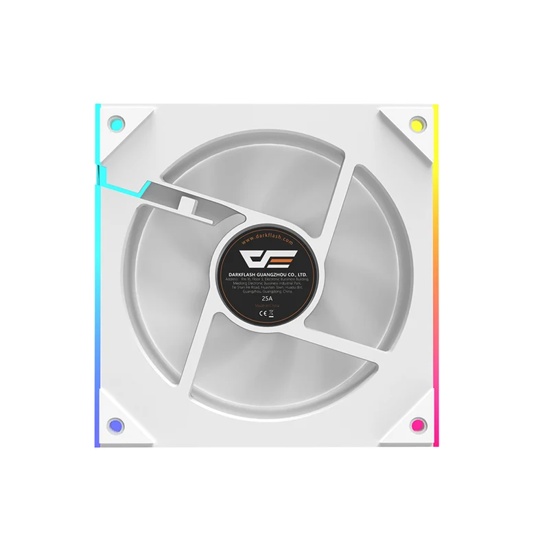 DarkFlash DM18R 1-Pack Reverse Blade ARGB Cooling Fan (Black, White)