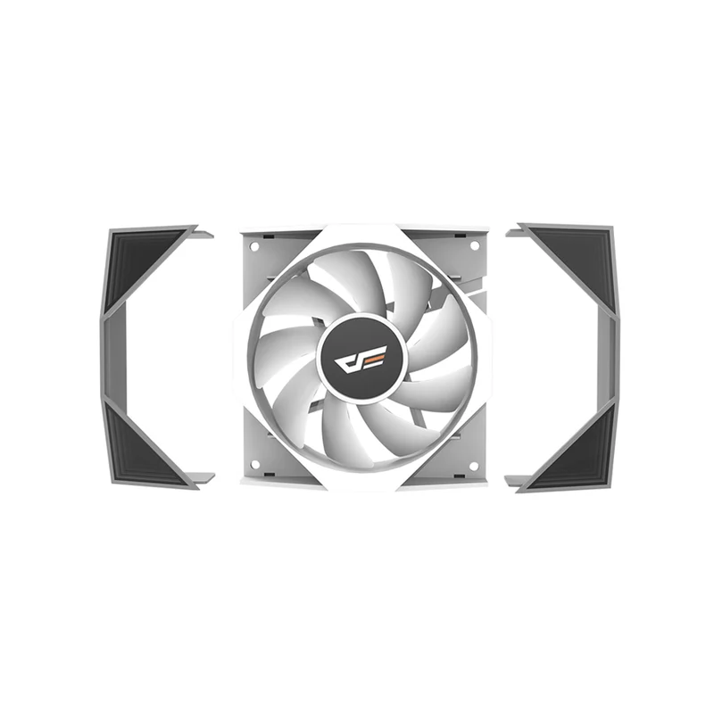 DarkFlash DM18R 1-Pack Reverse Blade ARGB Cooling Fan (Black, White)