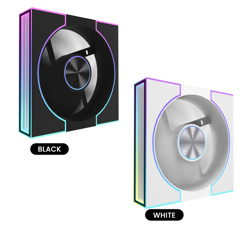 DarkFlash DM8 1-Pack SE PWM A-RGB Cooling Fan (Black, White)